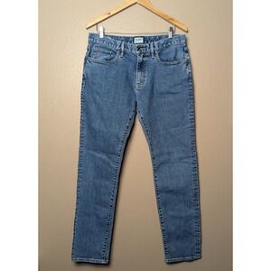 Todd Snyder Slim Fit Jeans Mens 33x32 Blue Stretch Denim Straight Casual USA